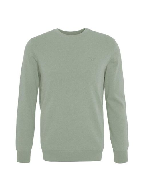 PIMA COTTON CREW BARBOUR | MMKN0932GN49 AGAVE GREEN